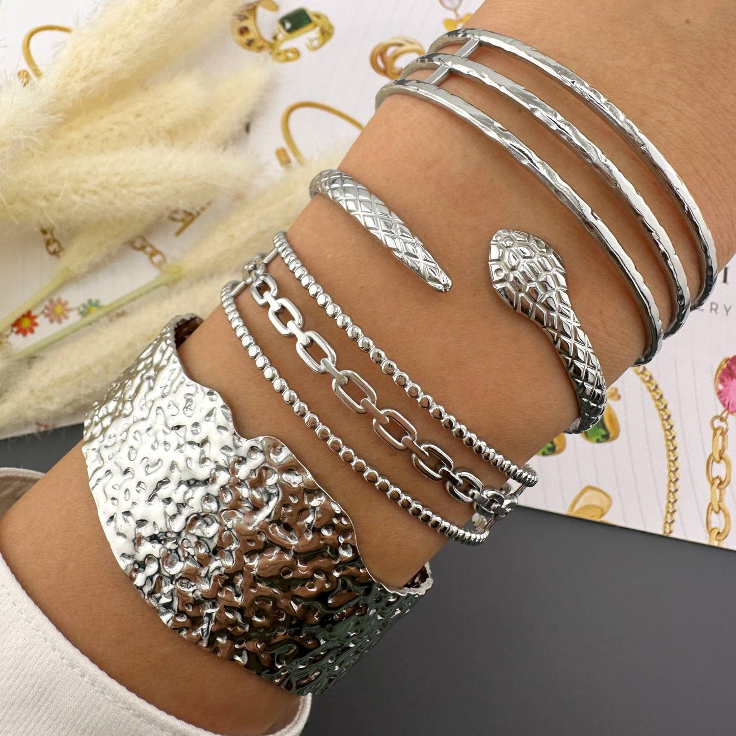 snake Bracelet, Stainless Steel