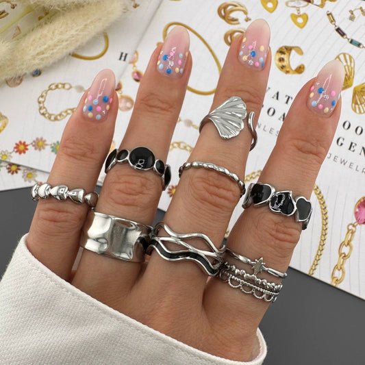 Hearts Ring, Stainless Steel