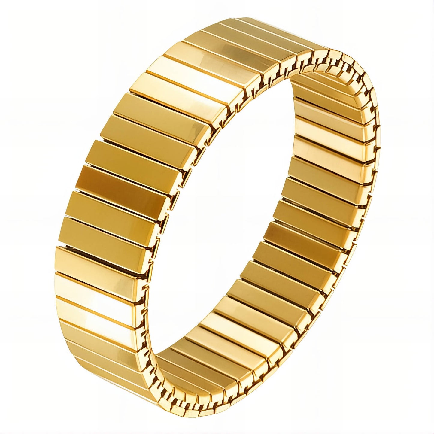 Bracelet, 18K Gold Plated Steel