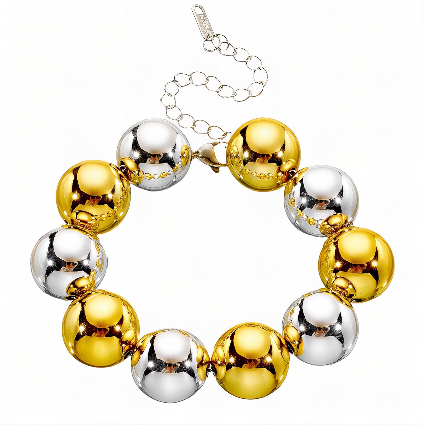 Bracelet, 18K Gold Plated Steel