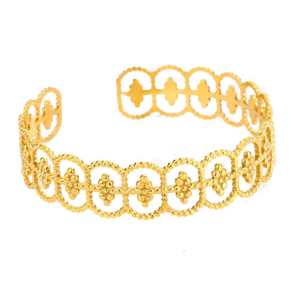 Bracelet, 18K Gold Plated Steel