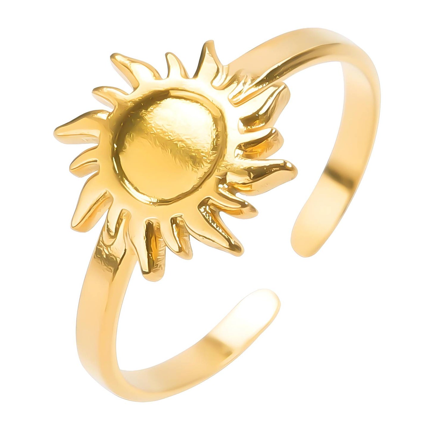 Ring, 18K Gold Plated Steel