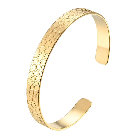 Bracelet, 18K Gold Plated Steel