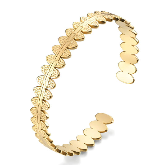 Bracelet, 18K Gold Plated Steel