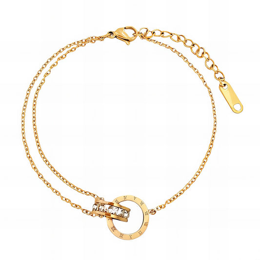 Anklet, 18K Gold Plated Steel