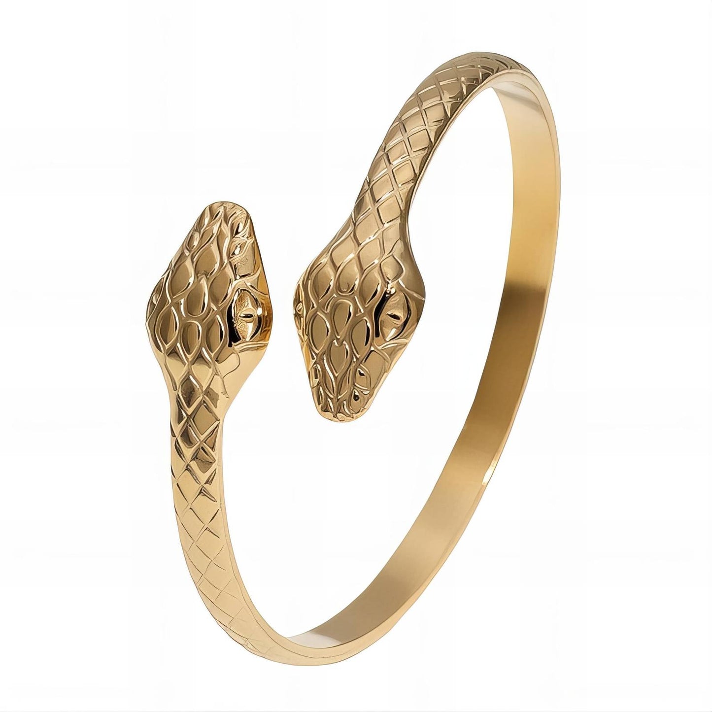 Snakes Bracelet, 18K Gold Plated Steel