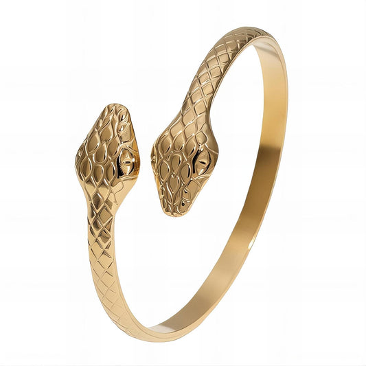 Snakes Bracelet, 18K Gold Plated Steel