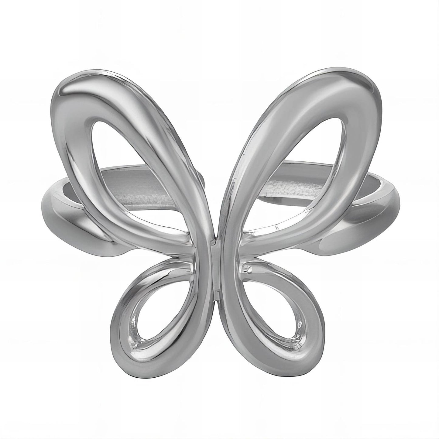 butterfly Ring, Stainless Steel
