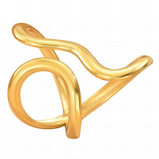 Ring, 18K Gold Plated Steel