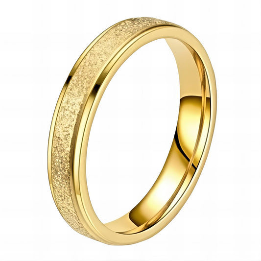 Ring, 18K Gold Plated Steel