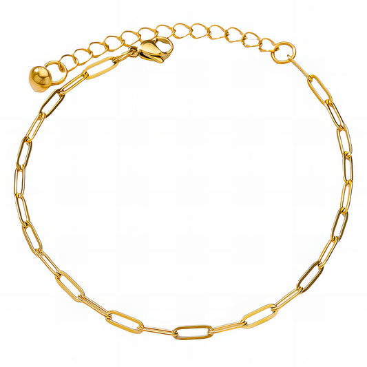 Anklet, 18K Gold Plated Steel
