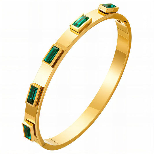 Bracelet, 18K Gold Plated Steel